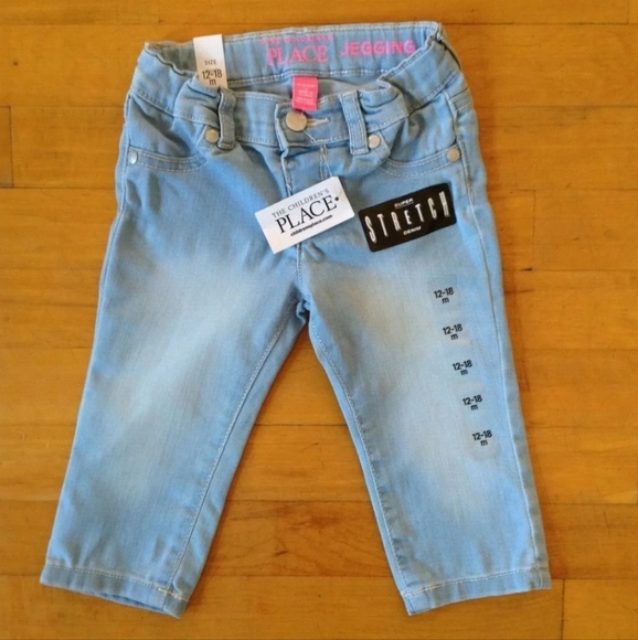 Children's Place Girls Jeggings Jeans Sz 12-18 Months NWT - Picture 5 of 8